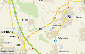 Mapa Líbeznice